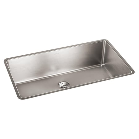 Elkay Lustertone Iconix 16Ga Ss 32.5X19.5X9 Single Undermt Sink W Perfect Drain ELUHH3017TPD
